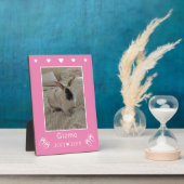 Gedenkstätte für das Foto der Kaninchen | Rosa Fotoplatte (Seite)