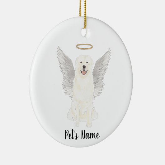 Gedenkstätte für das Great Pyrenäen-Beileid Keramik Ornament (Rechts)