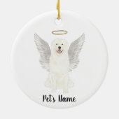 Gedenkstätte für das Great Pyrenäen-Beileid Keramik Ornament (Hinten)