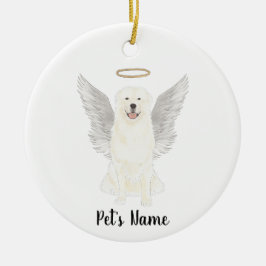 Gedenkstätte für das Great Pyrenäen-Beileid Keramik Ornament