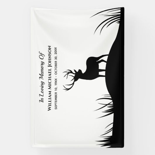 Gedenkstätte für das Hirsche im liebenden Gedächtn Banner (Vertikal)