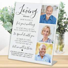 Gedenkstätte für das Hochzeitsfest 3 Foto in Love  Sockelschild