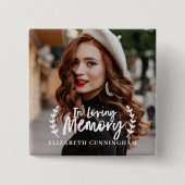 Gedenkstätte für das Love Memory Cursive Foliage F Button (Vorderseite)