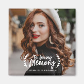 Gedenkstätte für das Love Memory Cursive Foliage F Magnet (Vorne)