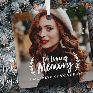 Gedenkstätte für das Love Memory Cursive Foliage F Ornament Aus Metall