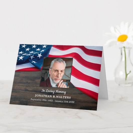 Gedenkstätte für das militärische Beerdigung des a Dankeskarte