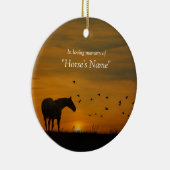 Gedenkstätte für das schöne Pferd-Beileid Keramik Ornament (Rechts)