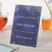 Gedenkstätte für den blauen Glitzer Sockelschild (In Situ)