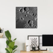 Gedenkstätte für den Mondkrater - für Astronauten  Poster (Heimbüro)