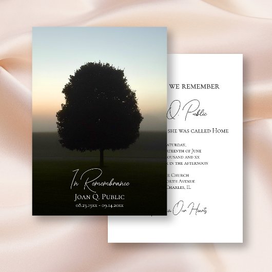 Gedenkstätte für den natürlichen Baum bei Sonnenau Einladung