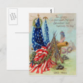 Gedenkstätte für den Zivilen Krieg in Amerika Postkarte (Vorne/Hinten)