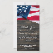 Gedenkstätte für die Beerdigung der patriotischen  Dankeskarte (Vorderseite)