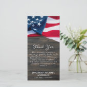 Gedenkstätte für die Beerdigung der patriotischen  Dankeskarte (Stehend Vorderseite)