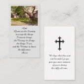 Gedenkstätte für die Beerdigung Wasserfarbenkarte Visitenkarte (Vorne/Hinten)