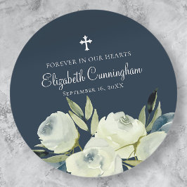 Gedenkstätte für die Blume Wasserfarben Umschlag A Runder Aufkleber