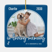 Gedenkstätte für die Liebe Erinnerung Moderner Hun Keramikornament (Rückseite)