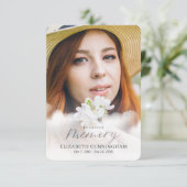 Gedenkstätte für die Liebe Erinnerungswolken Moder Dankeskarte (Stehend Vorderseite)