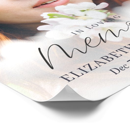 Gedenkstätte für die Liebe Erinnerungswolken Moder Poster (Ecke)