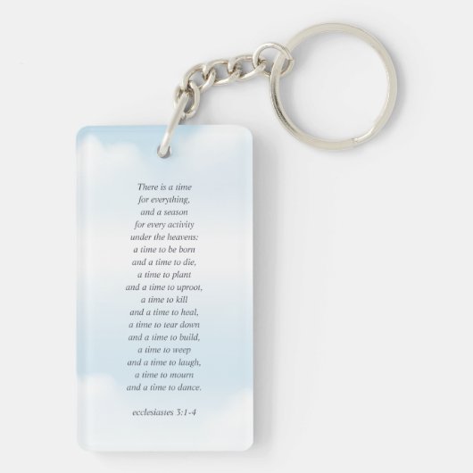 Gedenkstätte für die Liebe Erinnerungswolken Moder Schlüsselanhänger (Rückseite)