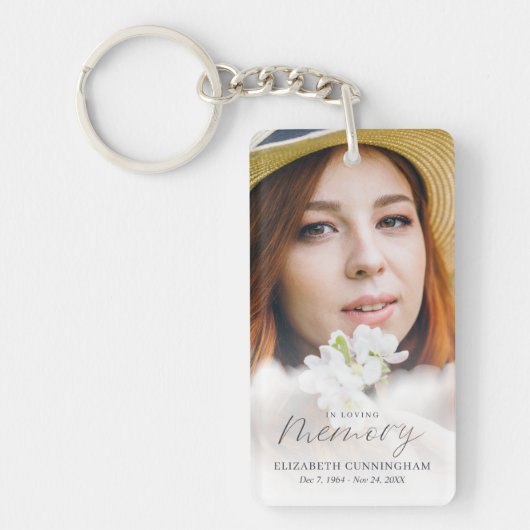 Gedenkstätte für die Liebe Erinnerungswolken Moder Schlüsselanhänger (Vorderseite)