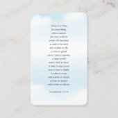 Gedenkstätte für die Liebe Erinnerungswolken Moder Visitenkarte (Rückseite)