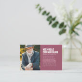 Gedenkstätte für die Trauerfeier in der Erinnerung Visitenkarte (Stehend Vorderseite)