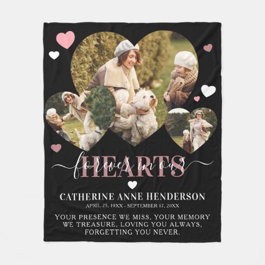 Gedenkstätte für elegante Beileid Zitat Fotos Fleecedecke (Vorderseite)