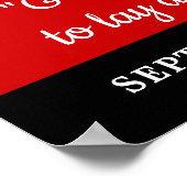 Gedenkstätte für Feuerwehrleute zur Beerdigung des Poster (Ecke)