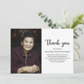 Gedenkstätte für Foto Beerdigung Beileid Bereaveme Dankeskarte (Stehend Vorderseite)