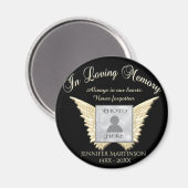 Gedenkstätte für Fotos in der Erinnerung Magnet (Vorderseite/Rückseite)