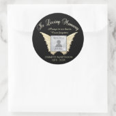 Gedenkstätte für Fotos in der Erinnerung Runder Aufkleber (Tasche)