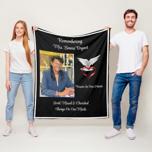 Gedenkstätte für geliebte, vermisste und vererbte fleecedecke (Beispiel)