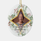 Gedenkstätte für Gold und Blumen Keramik Ornament (Rechts)