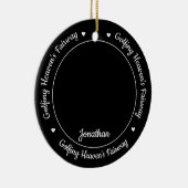 Gedenkstätte für Golfspieler Paradies Golfer Foto Keramik Ornament (Rechts)