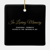 Gedenkstätte für Großvater Keramikornament (Rückseite)