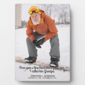 Gedenkstätte für Großvater Plaque Fotoplatte (Vorderseite)