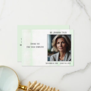 Gedenkstätte für grüne Beerdigung aus der Familie Dankeskarte