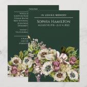 Gedenkstätte für grüne Blumenbeerdigung Programm (Vorne/Hinten)