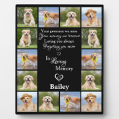 Gedenkstätte für Haustiere Achtung 14 FotoCollage Fotoplatte (Vorderseite)