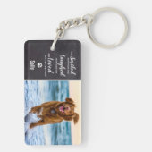 Gedenkstätte für Haustiere - Beileid für Haustiere Schlüsselanhänger (Rückseite)