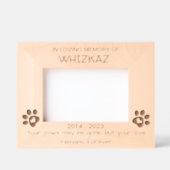 Gedenkstätte für Haustiere - Eigene Hommage an Ihr Geätzte Rahmen (Vorderseite)