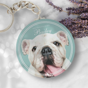 Gedenkstätte für Haustiere Foto für klassische  Schlüsselanhänger