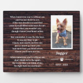 Gedenkstätte für Haustiere Foto Plaque mit Easel Fotoplatte (Vorderseite)