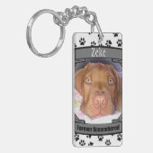 Gedenkstätte für Haustiere - für immer gedenken - Schlüsselanhänger (Vorderseite links)