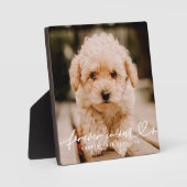 Gedenkstätte für Haustiere für immer Hört Einfache Fotoplatte (Vorderseite)