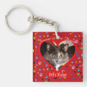 Gedenkstätte für Haustiere - für immer im Herzen Schlüsselanhänger (Vorderseite)