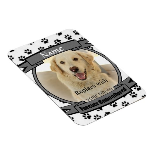 Gedenkstätte für Haustiere - für immer vergessen Magnet (Rechte Seite)