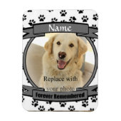 Gedenkstätte für Haustiere - für immer vergessen Magnet (Vertikal)