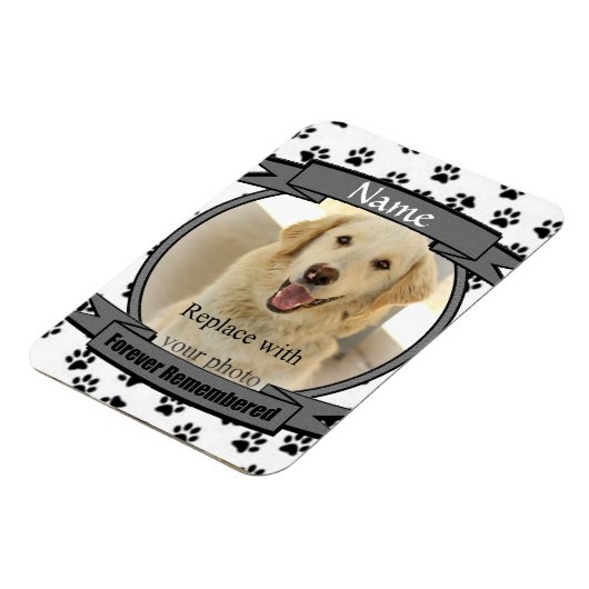 Gedenkstätte für Haustiere - für immer vergessen Magnet (Linke Seite)