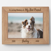 Gedenkstätte für Haustiere - Gedächtnis - Heimtier Fotoplatte (Vorderseite)